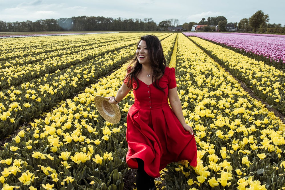 Amsterdam Tulip Fields Photoshoot | Arielle Frioza Photography